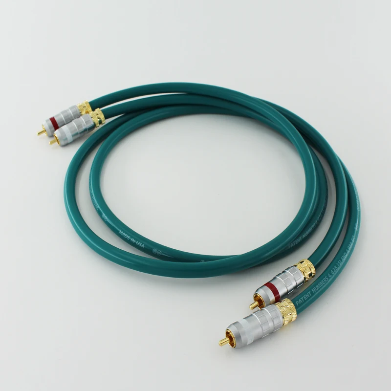 1 Paio Cradas Cross Occ Copper Rca Interconnect Cable Signal Lines, Audio Interconnect Wire
