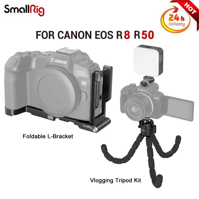 Smallrig Pieghevole L-Staffa Per Canon Eos R8 Vlogging Treppiede Kit Per Canon Eos R50 Fotografia Accessori Per Fotocamere 4211/4213
