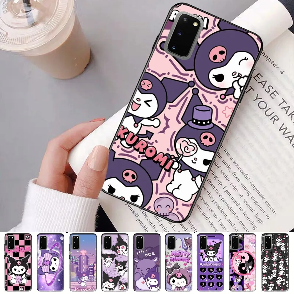 Simpatica Custodia Per Telefono Kuromi Kawai Per Samsung S 9 10 20 21 22 23 30 23Plus Lite Ultra Fe S10Lite Fundas