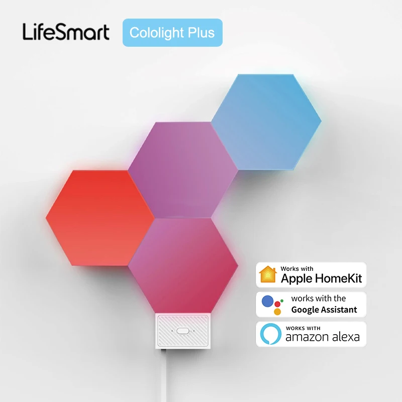 New Lifesmart Cololight Plus Smart Led Light Panels Diy Quantum Light Dancing With Music Funziona Con Apple Homekit Google Alexa