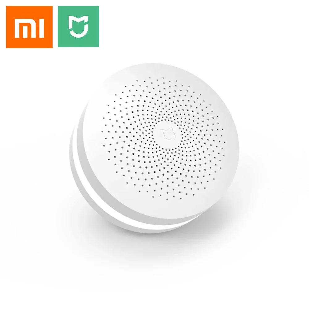 Xiaomi Mijia Original Smart Home Gateway Multifunzionale 2 Sistema Di Allarme Intelligent Online Radio Night Light Bell Senza Scatola