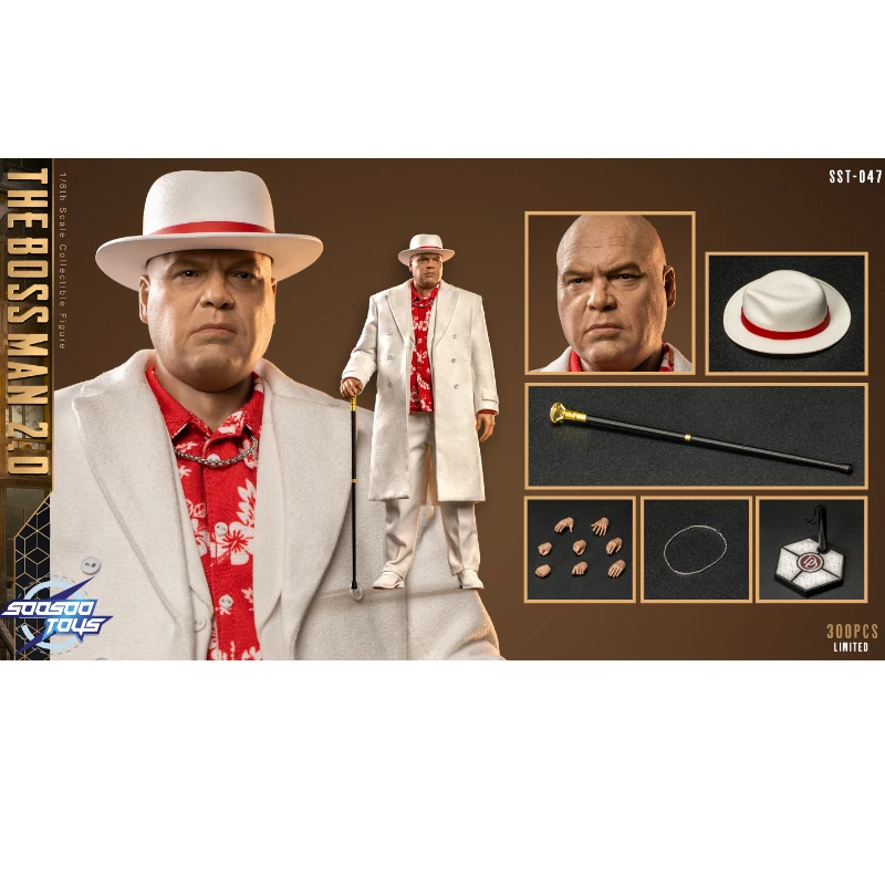 In Magazzino Soosotoys 1/6 Sst-047 The Boss-Man Kingpin 2.0 Action Figures Collezione Regalo Giocattolo Hobby Spedizione Gratuita