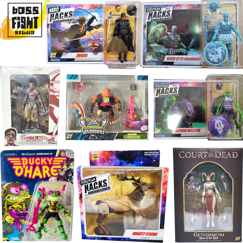 Original Boss Fight Studio Action Figure Bucky Ohare Toys Bfs Saurozoic Warriors Court Of The Dead Collectibles Vitrucan Hacks