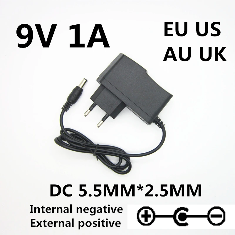 Alimentatore 9V 0.5A Di Psa-120S Del Caricatore Dell'Adattatore Di Ca Di 9V 1A Per Il Capo Me-25 Me-50 Me-70 Me-80 Psa-120 Ds-1 Dd-20 Gt-10 Hm-2