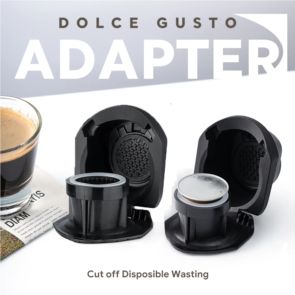 Icafilas Adattatore Riutilizzabile Per Dolce Gusto Edg Mini Me Maker Per Nescafe Genio S Plus Supporto Per Caffè Nespresso Apsule
