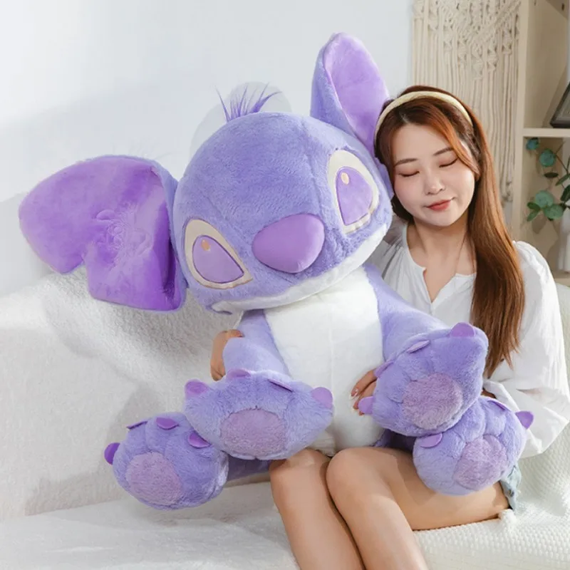 Disney Giant Size Purple Stitch Peluche Cartoon Lilo And Stitch Peluche Bambole Di Peluche Giocattoli Regali Decorazione Carino Gfits