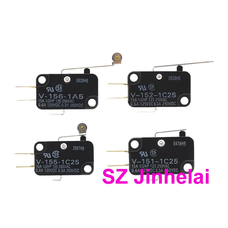 5 Pezzi Autentico Microinterruttore Omron Originale V-155 156 165-1C25 1A5 1 A5-T V-15-1B5
