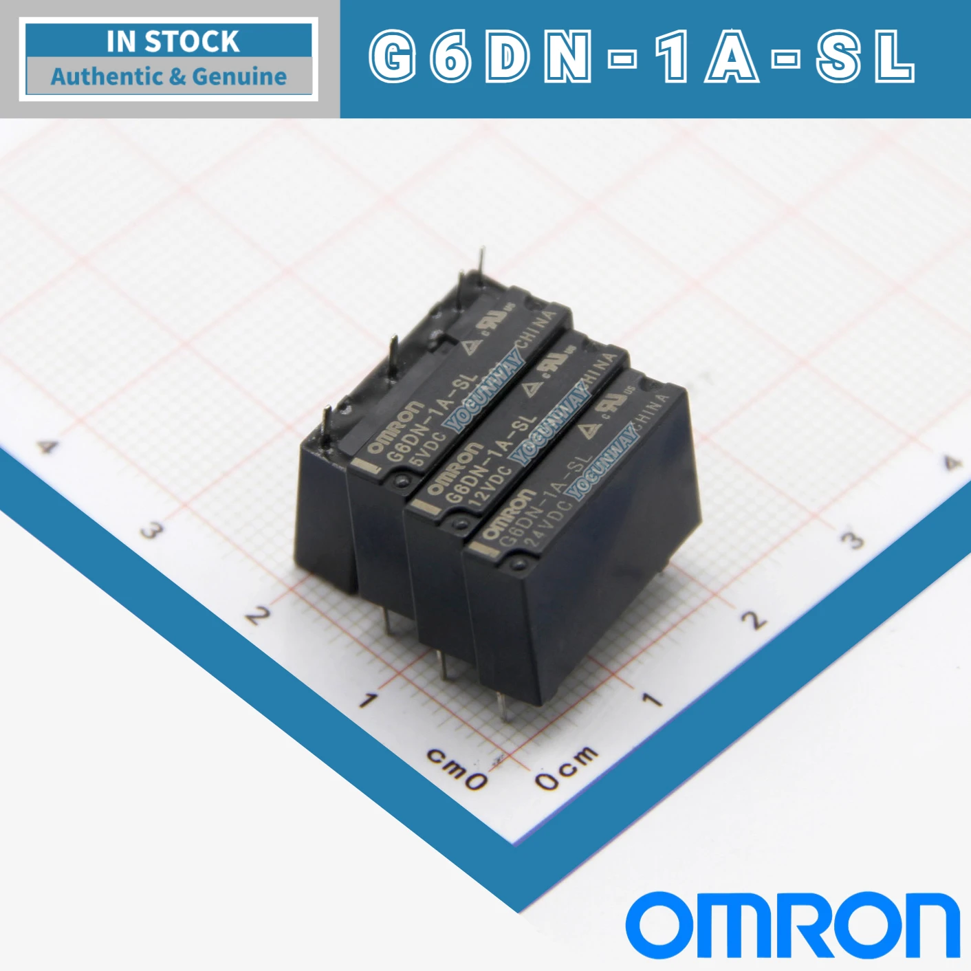 Nuovo Autentico Originale Giappone Omron Single Relay G6Dn-1A-Sl-5Vdc 12Vdc 24Vdc Dc12V 24V 5V 5A 44Pipin P6D-04P