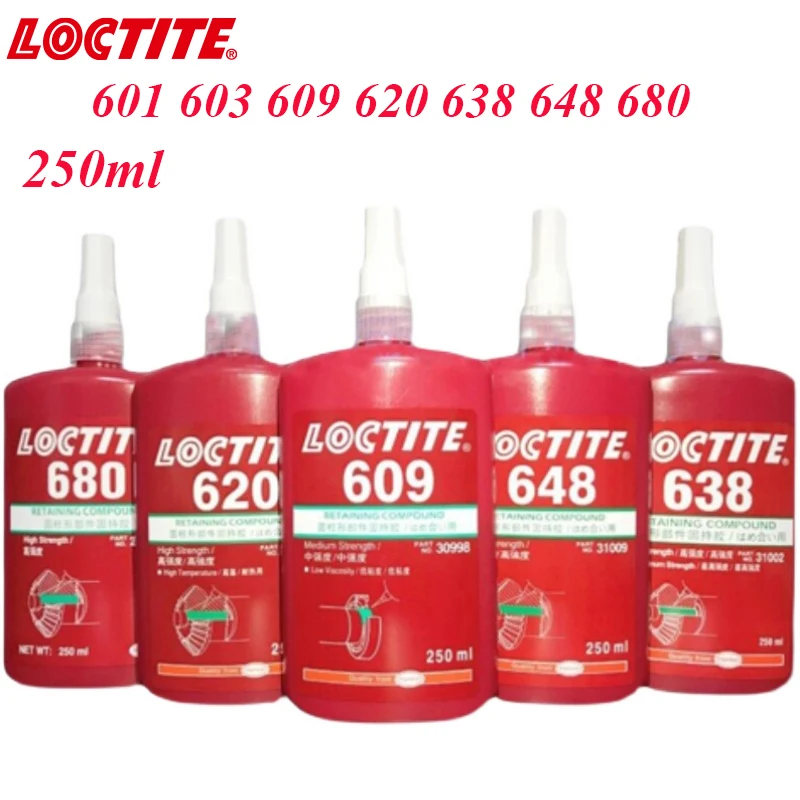 250Ml Loctite 638 Adesivo Composto Di Tenuta 601 603 Colla Di Tenuta Per Cilindro 609 620 648 680 Colla Per Sigillante Per Cuscinetti