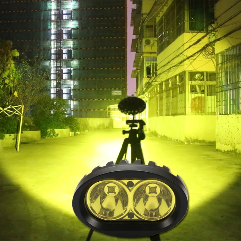 20W Car Moto Led Head Light Offroad Car Truck Trailer Led Fendinebbia Bici Elettrica Day Driving Fari 12V 24V Atv Suv