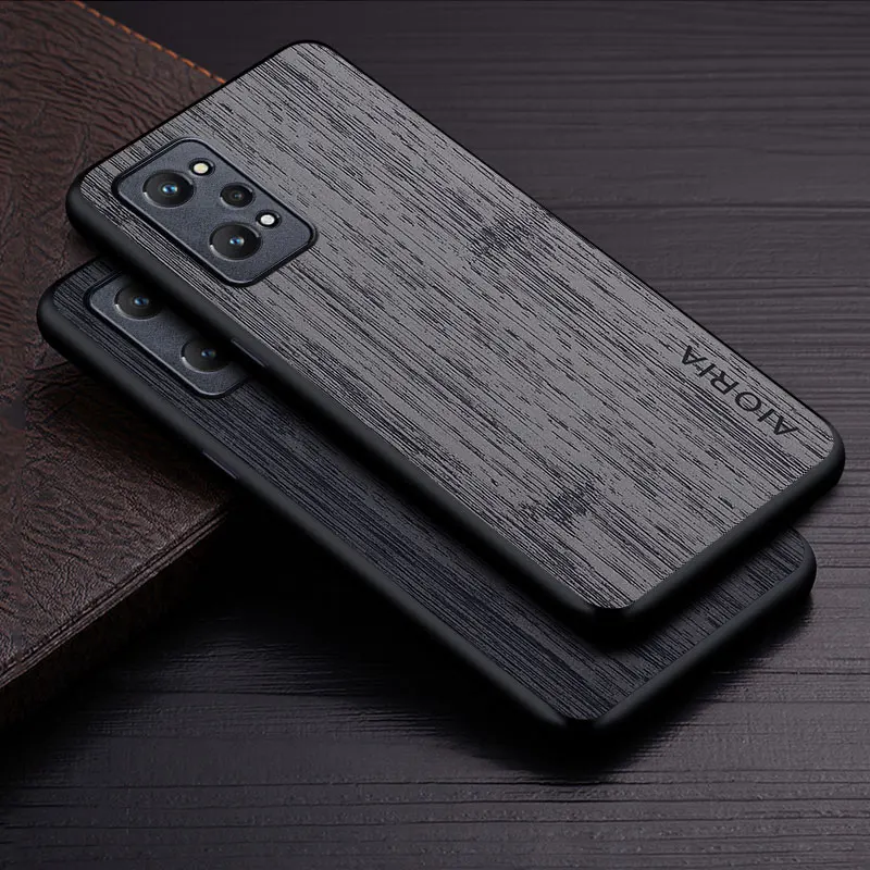 Custodia Per Oppo Realme Gt Neo 2 5G Funda Bamboo Wood Pattern Custodia In Pelle Per Telefono Coque Di Lusso Per Oppo Realme Gt Neo 2 Custodia Capa