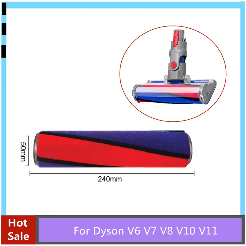 Per Dyson V6 V7 V8 V10 V11 Aspirapolvere Soft Roller Cleaner Head Accessori Per Spazzole Principali