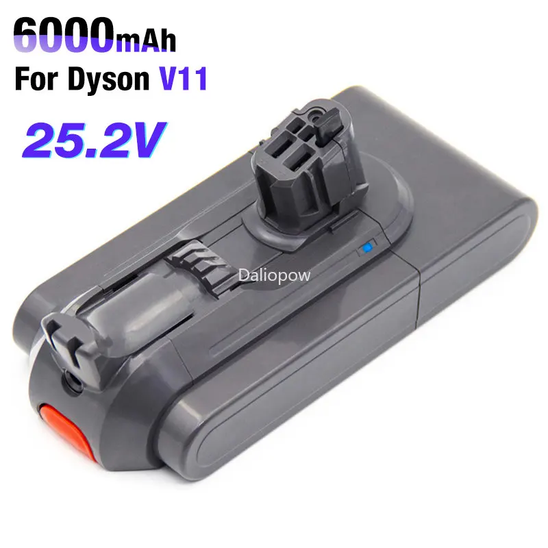 Batteria Click-In Sostitutiva Dyson 25.2V 6.0Ah Per V11 Cordless Stick V11 Outsize V11 Animal Torque Drive Part No 970425-01