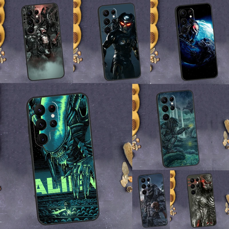 Custodia Alien Vs Predator Per Samsung Galaxy S23 S22 S21 Ultra S20 Fe S8 S9 S10 Plus Note 10 20 Ultra Cover