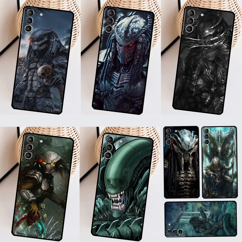 Custodia Alien Vs Predator Per Samsung Galaxy S22 S23 Ultra Note 20 Note 10 Plus S9 S10 S20 S21 S23 Fe Cover Posteriore