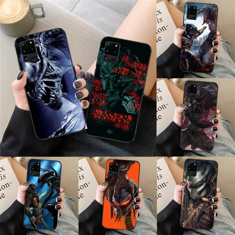 Custodia Per Telefono Alien Vs Predator Per Samsung Galaxy S23 S22 S21 S10 S9 S8 Plus Cover Per Telefono Nero Ultra Morbido