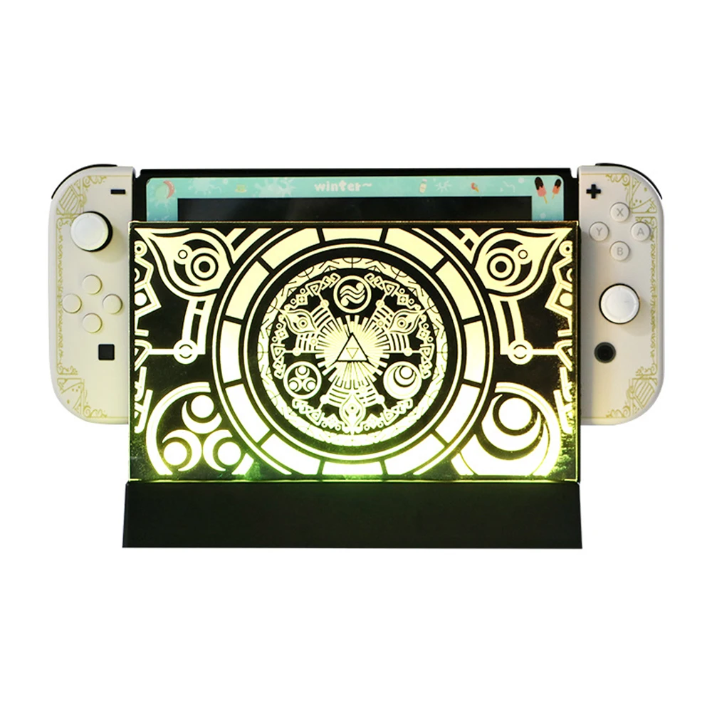 2023 Per Zd Tears Of The Kingdom Commercial Colorful Lighting Game Icon Light Per Tv Dock Per Nintendo Switch/Switch Oled