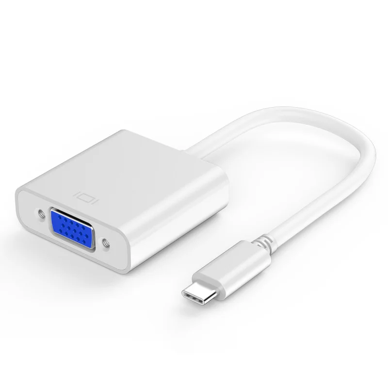 Usb C A Vga, Di Tipo C A Vga Adapter Compatibile Per Macbook Pro 2016/2017/2018, Macbook Air/Ipad Pro 2018, Superficie Libro 2,