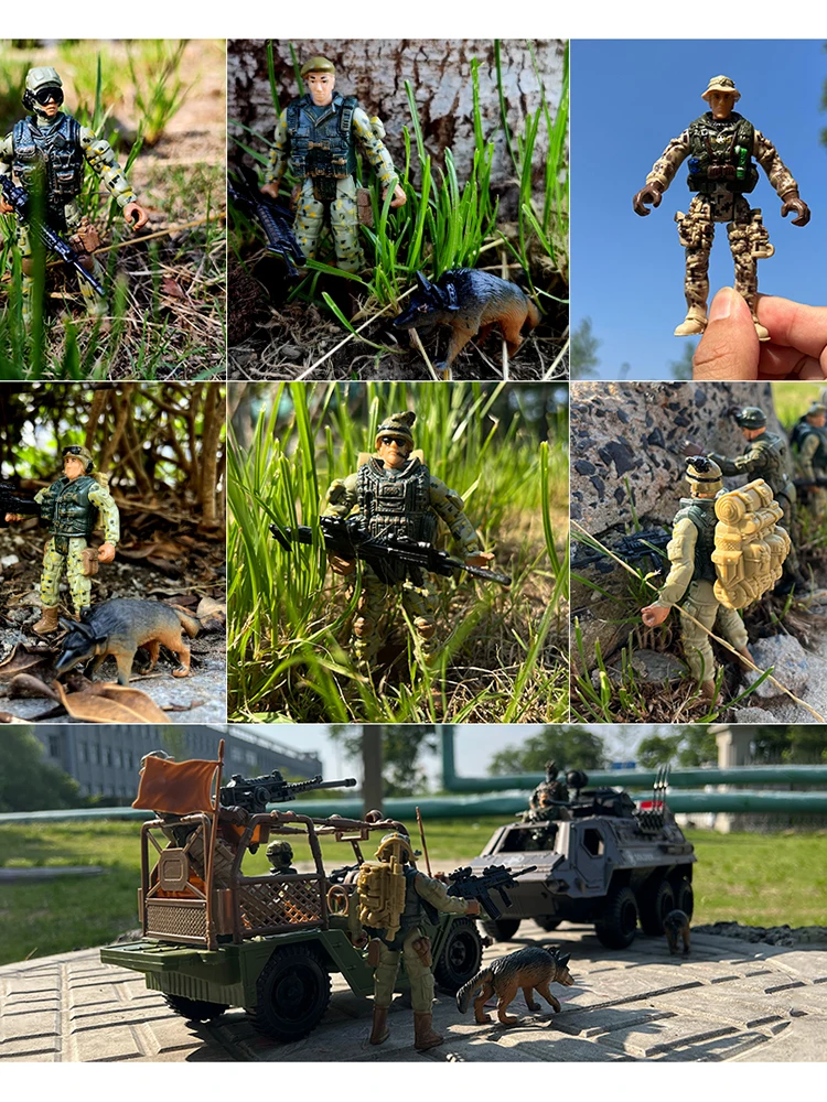 Viikondo Action Figure Army Men Toy Soldier Military 1/18 Us Special Force Elite Swat Team Pompiere 4 Pollici Pompiere Regalo Del Ragazzo