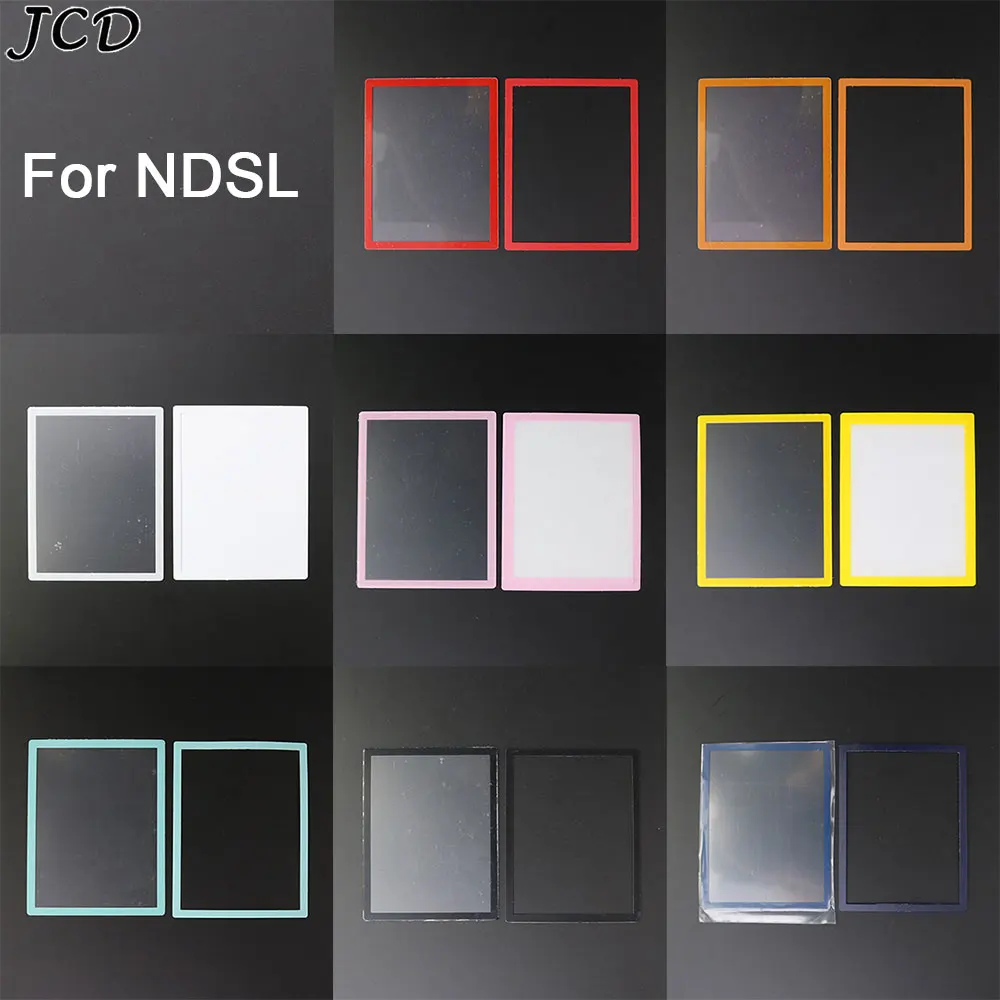 Jcd Top Top Top Lcd Screen Cover Inferiore Inferiore Cover Frame Sostituzione Dell'Obiettivo In Plastica Per Console Di Gioco Ds Lite Ndsl