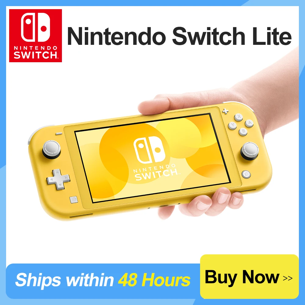 Console Di Gioco Portatile A Più Colori Gialla Nintendo Switch Lite 275G Con Touch Screen Lcd Da 5.5 Pollici Leggero E Portatile