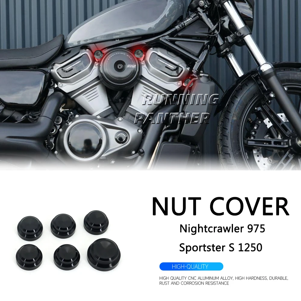 Nut Cover Per Harley Sportster S 1250 Rh1250 S Rh975 S Nightster 975 Moto Nut Cover Design Premium 2022 2023