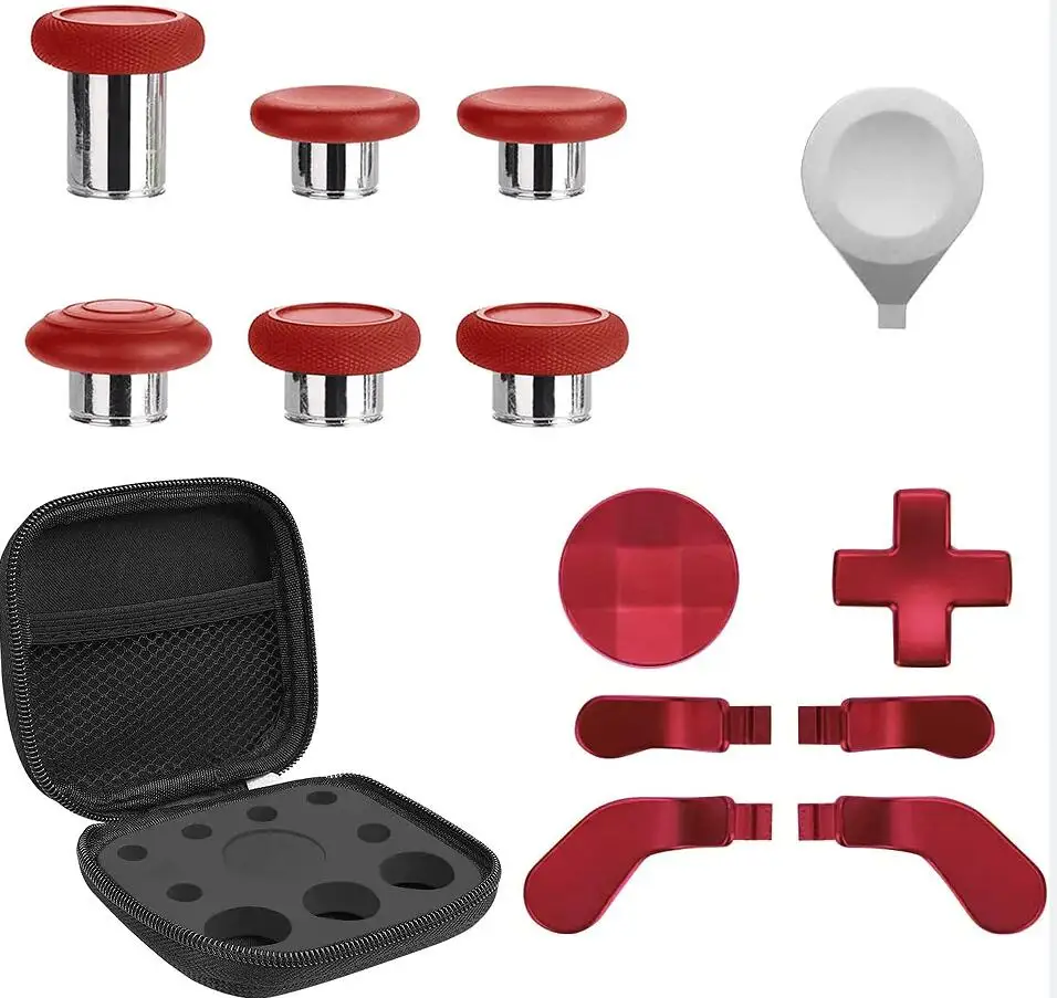 14 In 1 Thumbsticks In Metallo Per Xbox One Elite Series 2, Controller Elite Series 2 Metal Mod Joystick 6 Swap, 4 Pagaie, 2 D-Pads