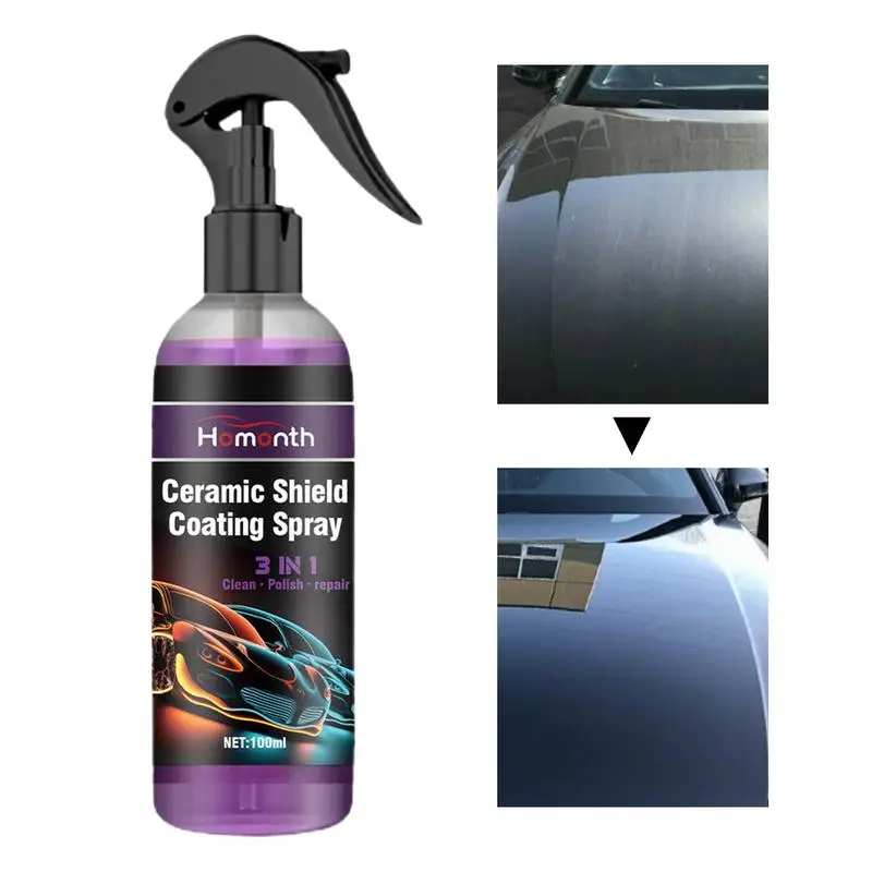 Idrofobo 100Ml Rivestimento Per Auto Spray Wax Ceramic Vehicle Paint Protection Nano Coating For Cars Shine Polish Paint Detail Sigillante