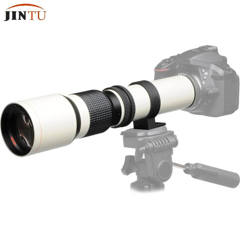 Jintu White Power 500Mm F/8.0 Teleobiettivo Zoom Obiettivo Di Messa A Fuoco Manuale Per Fotocamera Sony Nex E Mount /A7/A7R A3000 A6000 A6500 Hx300