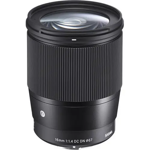 Sigma 16 Millimetri Lens Sigma 16 Millimetri F/1.4 Dc Dn Contemporanea Lens Per Sony A6500 A6300 A6000 A5100 A5000 E-Mount Telecamere