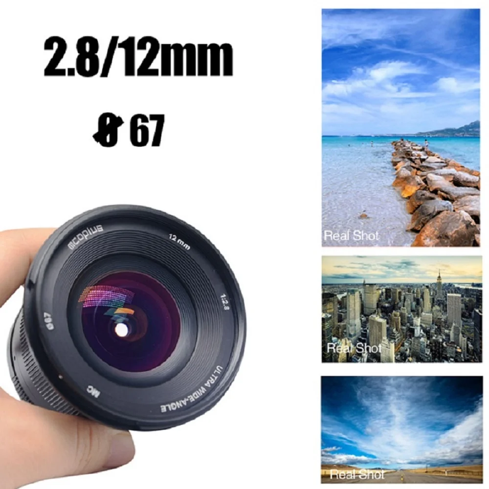 Mcoplus 12Mm F/2.8 Manuale Ultra Wide Angle Lens Per Sony E Mount Mirrorless Macchina Fotografica Di Aps-C A7 A6000 A6500 A6300