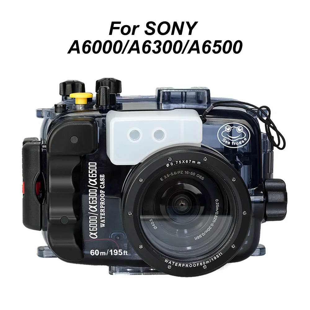 Per Sony A5000 A5100 A6000 A6300 A6400 A6500 Custodia Per Fotocamera Impermeabile Ipx 8 Diving 40M Custodia Subacquea Borsa A Tenuta Stagna