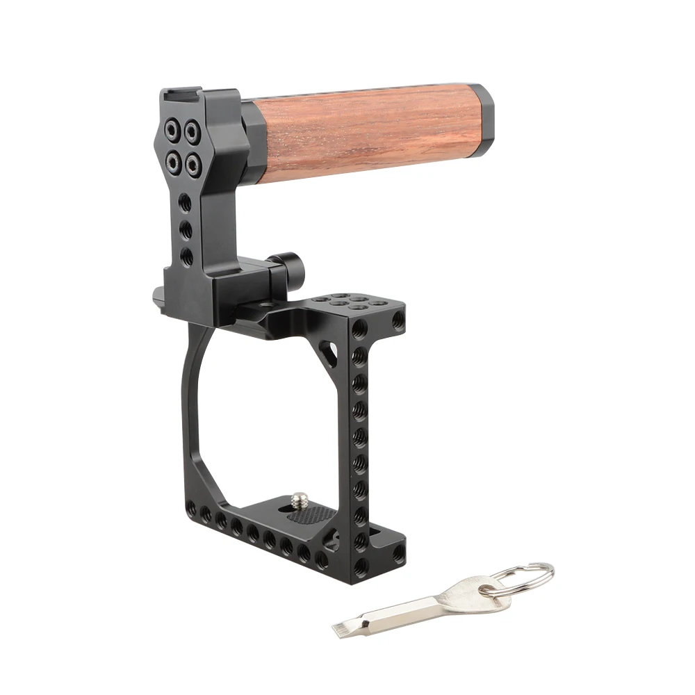 Hdrig Camera Cage Rig Con Qr Top Handle Per Sony A6000 A6300 A6400 A6500 A6600 4K Telecamere Dslr Camera Cage Rig