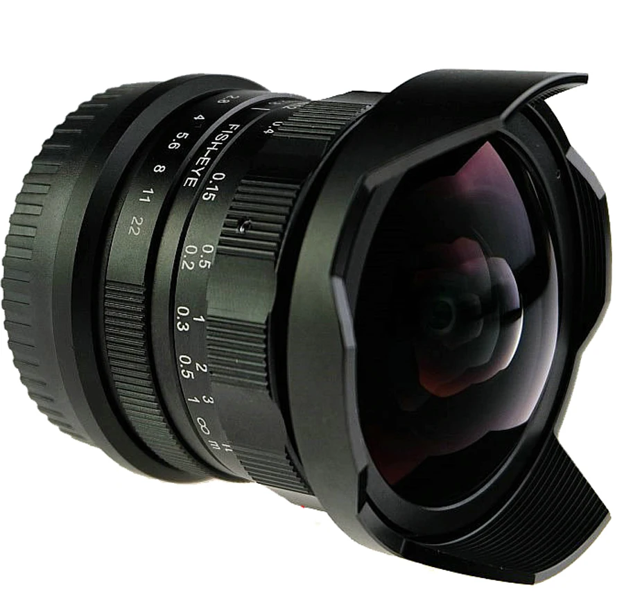 8Mm F2.8 Ultra Wide Angle Fisheye Lens Per Sony Nex E-Mount A7 A6300 A6000/Macro 4/3 M4/3 Gh4 Bmpcc/Fuji Fx Dslr Fotocamera