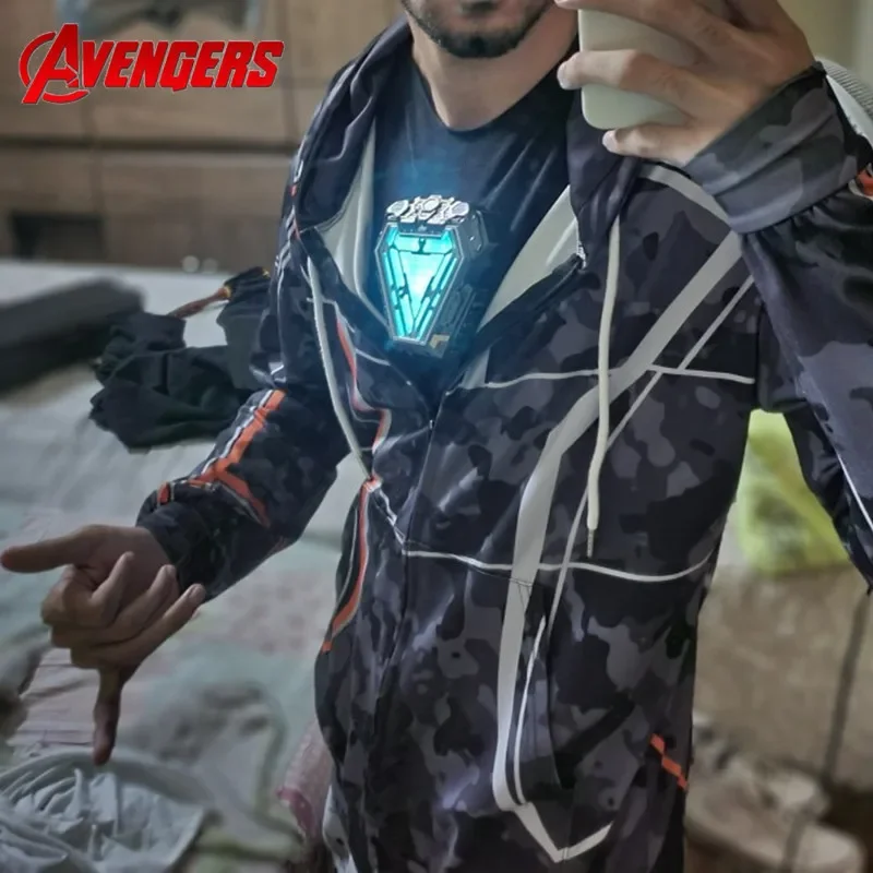 Marvel Avengers 4 Mk50 Iron Man Reactor 1:1 Indossabile Chest Light Arc Reactor Tony Stark Heart Of Mark Figure Led Model Kids Gift