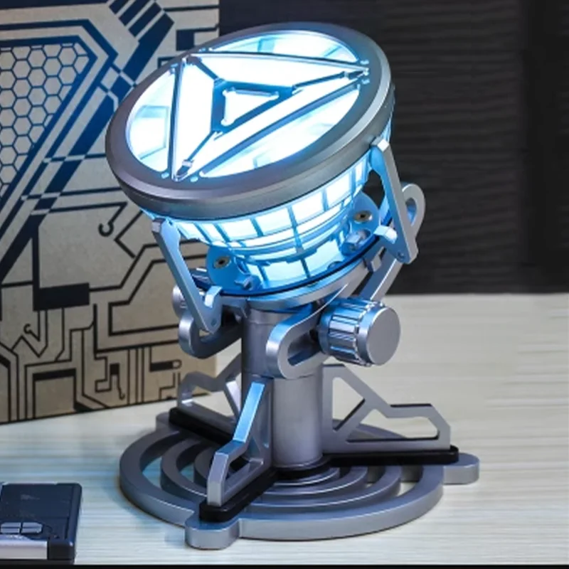 Iron Man Mk50/6 Reattore Indossabile Chest Light Marvel Avengers 4 Arc Reactor Tony Stark Heart Of Mark Figure Led Model Kids Gift