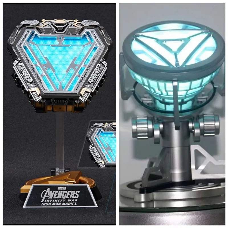 2023 Iron Man Mk50 Reactor 1:1 Indossabile Chest Light Marvel Avengers 4 Arc Reactor Tony Stark Heart Of Mark Figure Led Model Gift