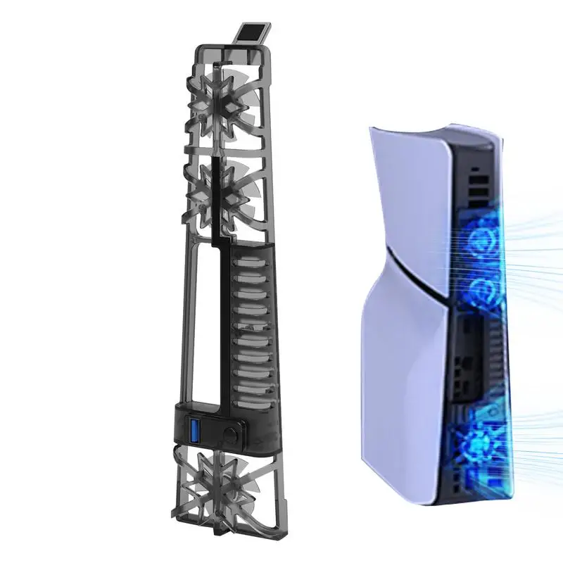 Per Sony Ps5 Slim Digital Edition E Ventola Di Raffreddamento Rgb Universale In Edizione Standard, Ventola Di Raffreddamento Usb 5V Host Di Gioco, Con