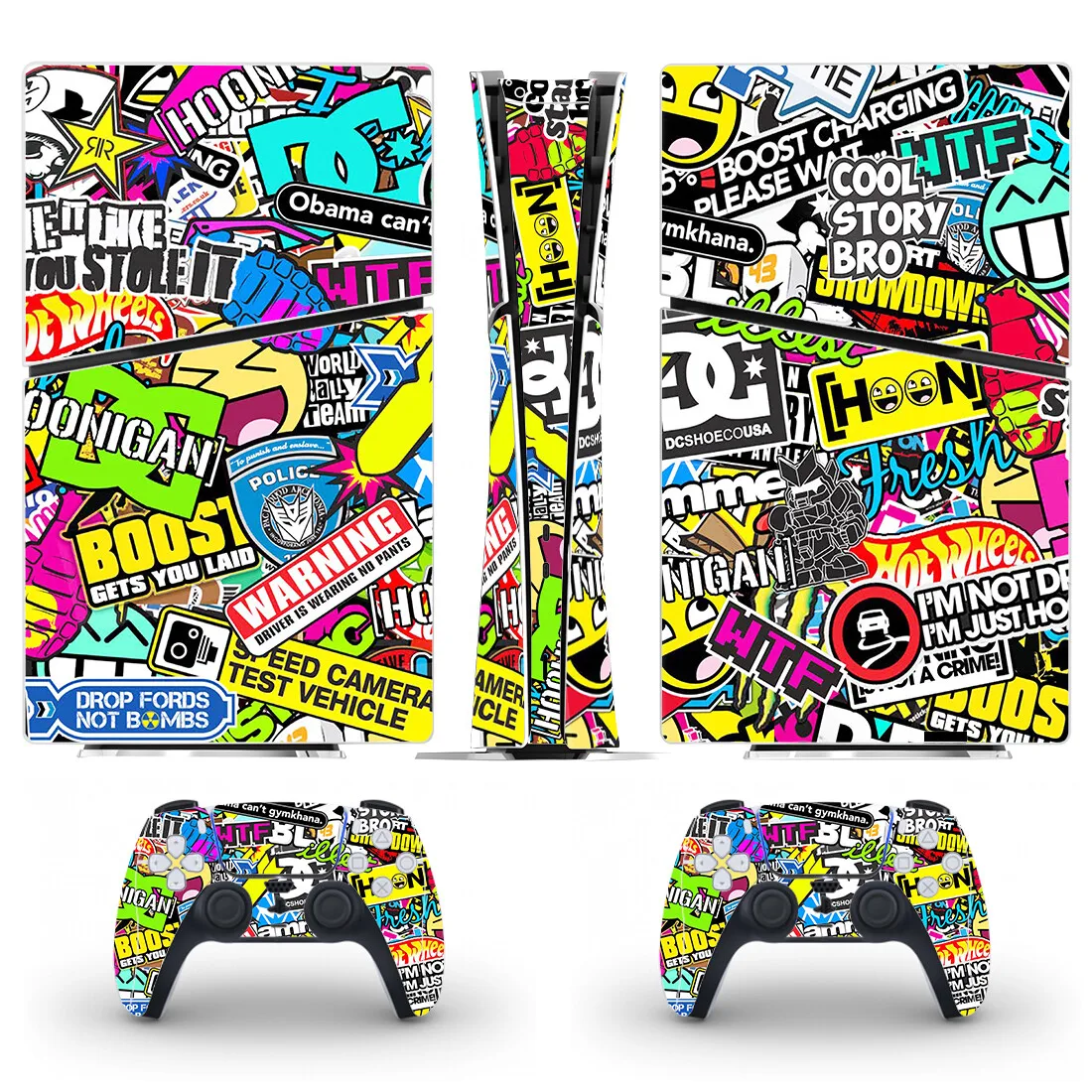 Graffiti Design New Ps5 Slim Digital Skin Sticker Protector Decalcomania Cover Per Console Controller Ps5 Slim Sticker Vinyl