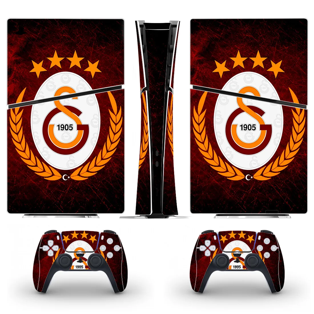 Footabll Design New Ps5 Slim Digital Skin Sticker Protector Decalcomania Cover Per Console Controller Ps5 Slim Sticker Vinyl