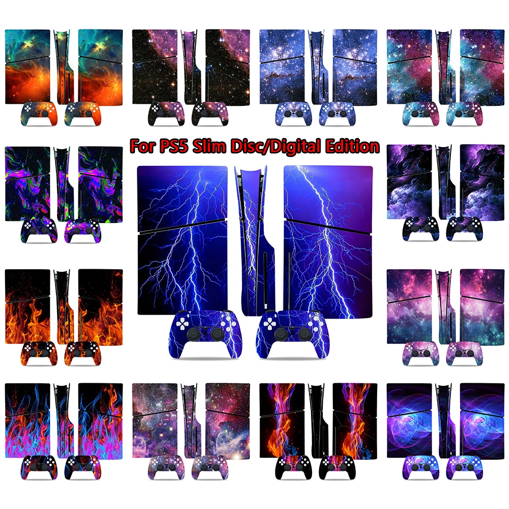 Per Sony Ps5 Slim Console Skin Sticker Disc/Digital Edition Decalcomania Pellicola Protettiva Antigraffio Per Playstation 5 Slim Sticker