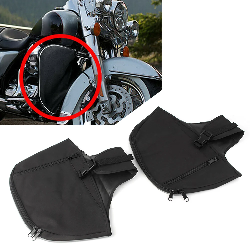 2 Pezzi Moto Impermeabile Abbassa Chaps Leg Warmer Cover Bag Sostituzione Per Harley Touring Road King Engine Guard