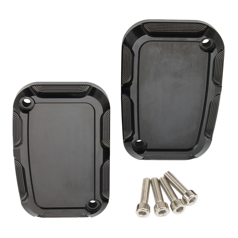 Coperchio Pompa Freno Anteriore In Alluminio Cnc Per Harley Road King Road Glide Trike 2008-2017