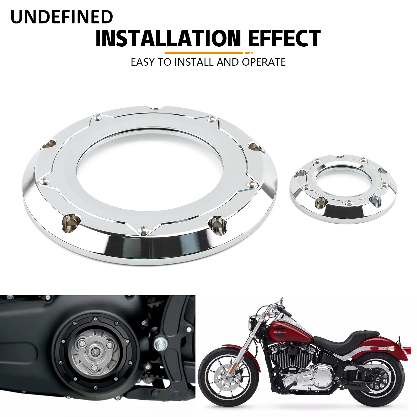Per Harley Dyna Street Bob Fat Bob Low Rider Touring Road King Street Glide Softail Trike Moto Engine Derby Timer Cover