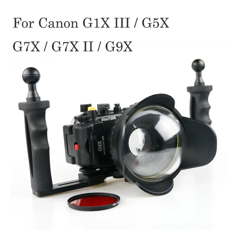 Seafrogs Custodia Subacquea Impermeabile Custodia Subacquea Per Fotocamera Per Canon G5X G9X G7X Mark Ii G7X Mark Iii G7X3 Wp-Dc54 G7X-2