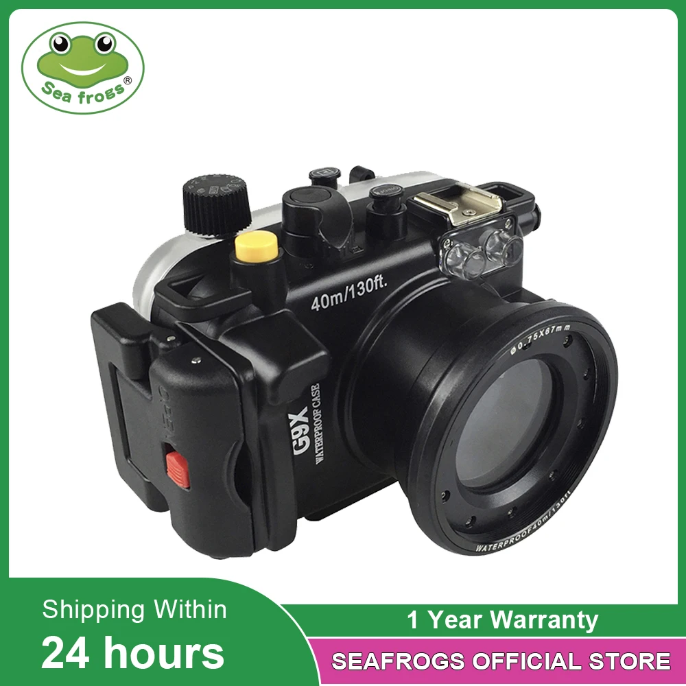 Seafrogs Per Canon Powershot G9X G9X Ii 40M 130Ft Custodia Per Fotocamera Subacquea Meikon