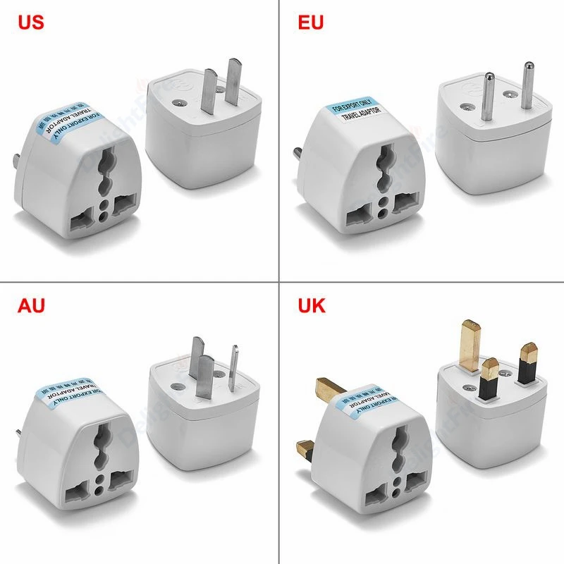Adattatore Spina Universale Eu Kr 2 Pin Uk Us To Eu Kr Europa Europea Euro Tedesco Adattatore Di Alimentazione Da Viaggio Presa Elettrica Presa