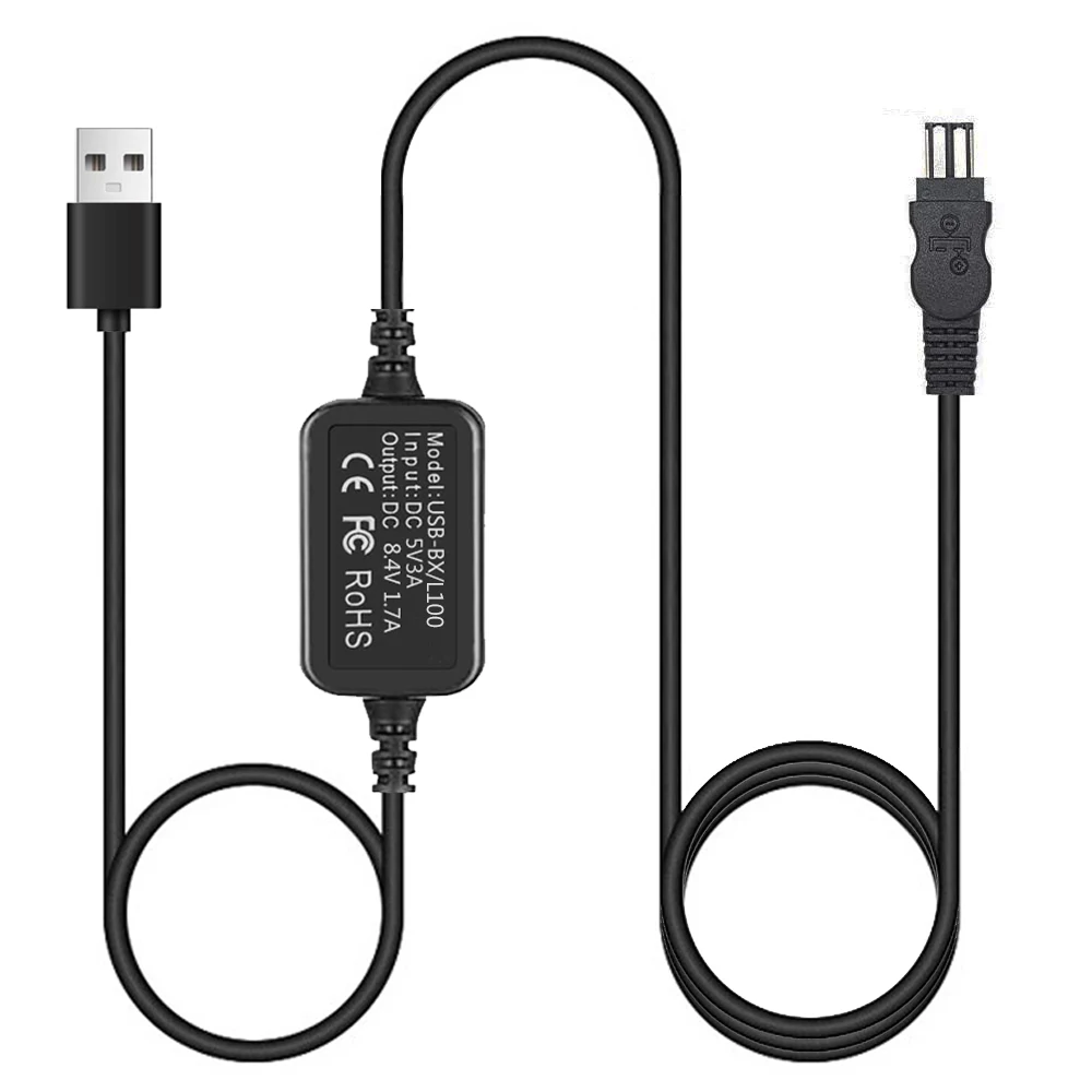 Cavo Di Alimentazione Usb Ac-L100 5V Sostituisce Ac-L10A Ac-L15A Ac-L100A Per Videocamera Sony Handycam Dcr-Trv Mvc-Fd Dsc-S30 Dcr-Dvd100