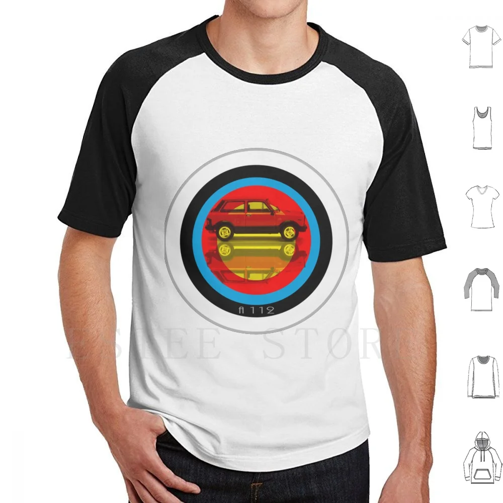 A112 T Shirt Stampa Cotone Multipla Abarth 595 Fiat Talento Fiat 127 Fiat Decesimo Fiat Coupé Fiat 128 Fiat Barchetta Fiat