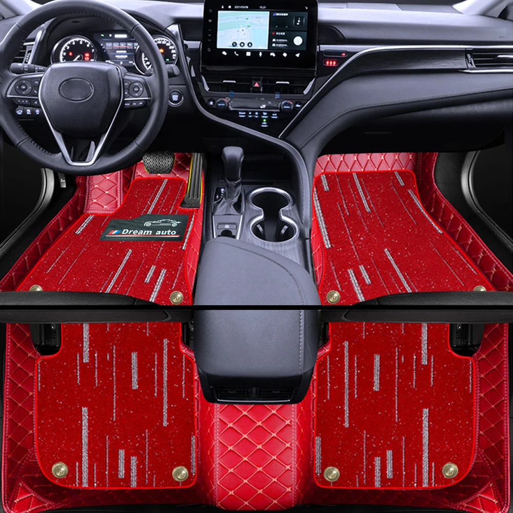 Tappetino Auto Doppio Strato Per Fiat Barchetta 2 Posti 1995-2005 Tappetini Auto Anteriori Posteriori Antiscivolo Tapis De Sol Voiture
